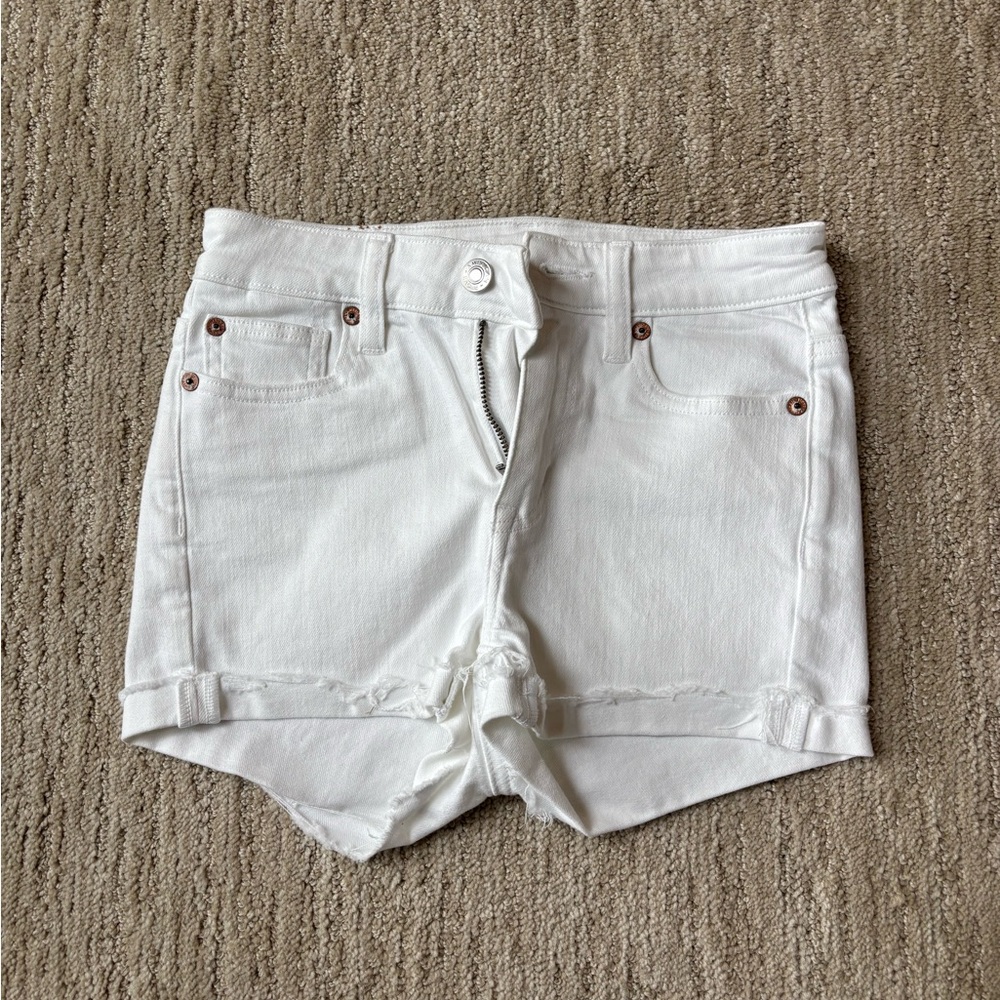 American Eagle Outfitters White Jean Shorts